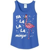 Falalalamingo Pink Flamingo Christmas Lights Santa Flamingo Gift Ladies Essential Tank