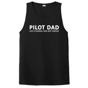 Funny Pilot Father Pilot Dad PosiCharge Competitor Tank