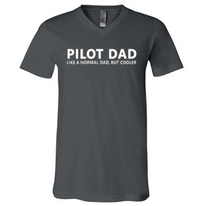 Funny Pilot Father Pilot Dad V-Neck T-Shirt