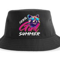 Funny Possum Feral Girl Party Vacation Summer Tank Top Sustainable Bucket Hat