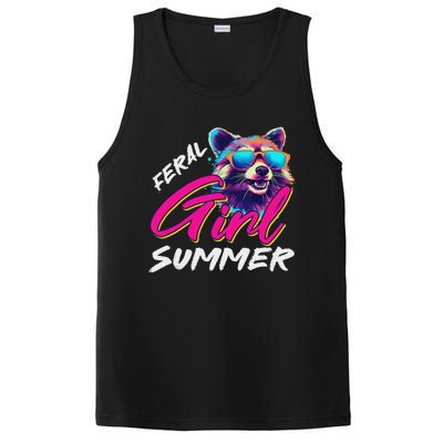 Funny Possum Feral Girl Party Vacation Summer Tank Top PosiCharge Competitor Tank