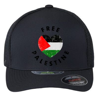 Free Palestine Flexfit Unipanel Trucker Cap