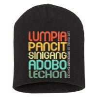 Filipino Philippine Food Lumpia Pancit Sinigang Adobo Lechon Short Acrylic Beanie