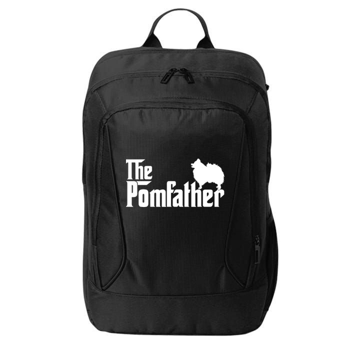Funny Pomeranian Father Dad The Pom Father Dog Lover City Backpack