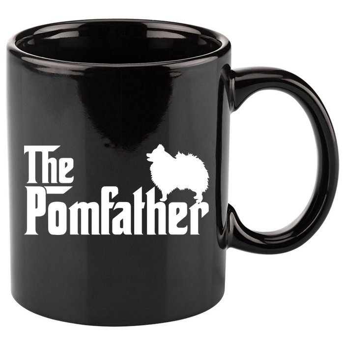 Funny Pomeranian Father Dad The Pom Father Dog Lover 11oz C Handle Ceramic Mug