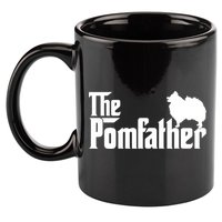 Funny Pomeranian Father Dad The Pom Father Dog Lover 11oz C Handle Ceramic Mug