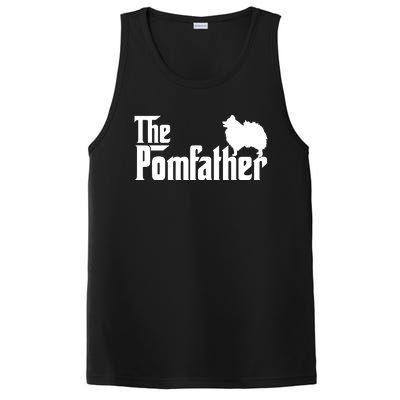 Funny Pomeranian Father Dad The Pom Father Dog Lover PosiCharge Competitor Tank