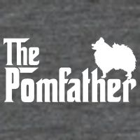 Funny Pomeranian Father Dad The Pom Father Dog Lover 7 Panel Mesh Trucker Snapback Hat