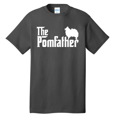 Funny Pomeranian Father Dad The Pom Father Dog Lover Tall T-Shirt