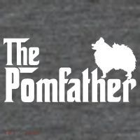 Funny Pomeranian Father Dad The Pom Father Dog Lover 7-Panel Snapback Hat