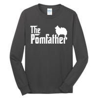 Funny Pomeranian Father Dad The Pom Father Dog Lover Tall Long Sleeve T-Shirt