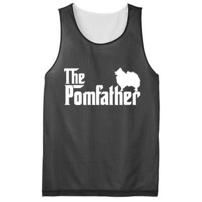 Funny Pomeranian Father Dad The Pom Father Dog Lover Mesh Reversible Basketball Jersey Tank