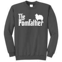 Funny Pomeranian Father Dad The Pom Father Dog Lover Tall Sweatshirt