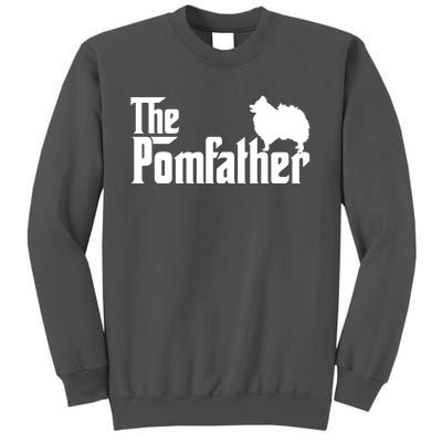 Funny Pomeranian Father Dad The Pom Father Dog Lover Tall Sweatshirt