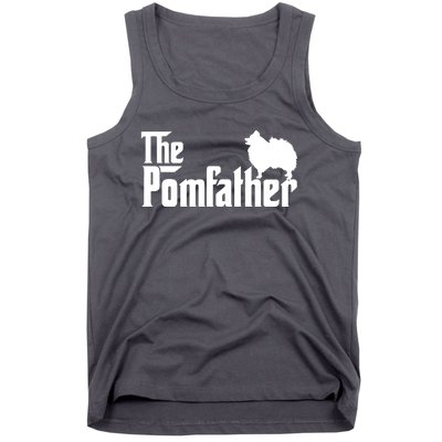 Funny Pomeranian Father Dad The Pom Father Dog Lover Tank Top