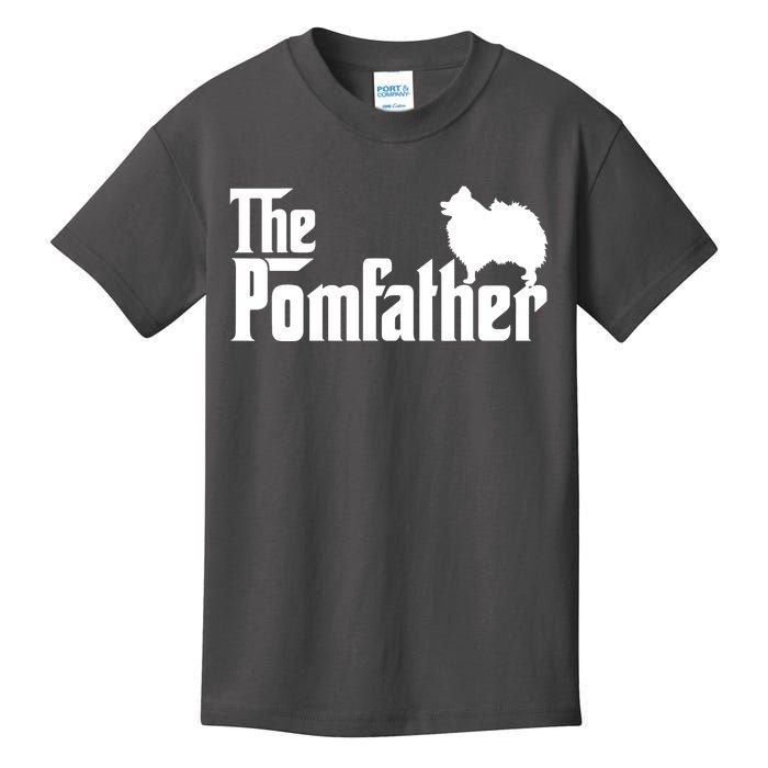 Funny Pomeranian Father Dad The Pom Father Dog Lover Kids T-Shirt