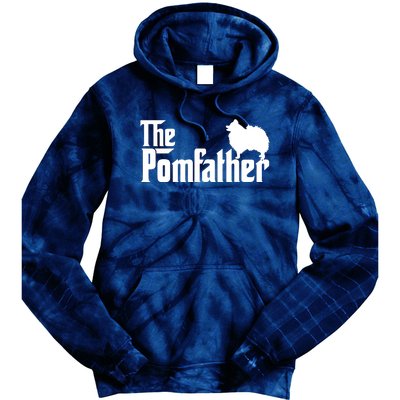 Funny Pomeranian Father Dad The Pom Father Dog Lover Tie Dye Hoodie