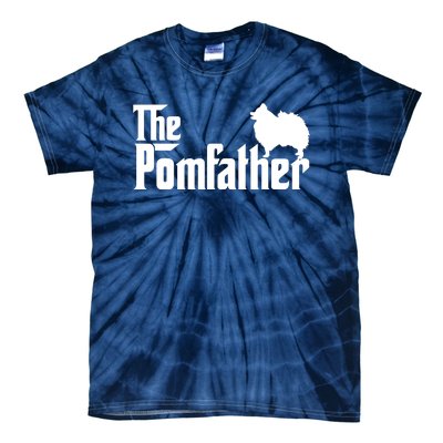 Funny Pomeranian Father Dad The Pom Father Dog Lover Tie-Dye T-Shirt