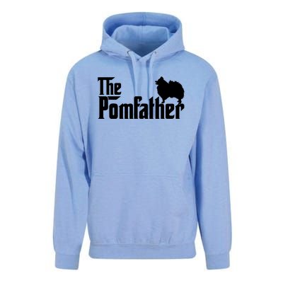 Funny Pomeranian Father Dad The Pom Father Dog Lover Unisex Surf Hoodie