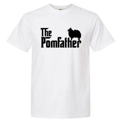 Funny Pomeranian Father Dad The Pom Father Dog Lover Garment-Dyed Heavyweight T-Shirt