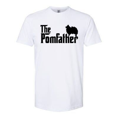 Funny Pomeranian Father Dad The Pom Father Dog Lover Softstyle CVC T-Shirt