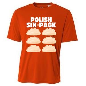 Funny Polish Food Polish Sixgiftpack Pierogi Gift Cooling Performance Crew T-Shirt