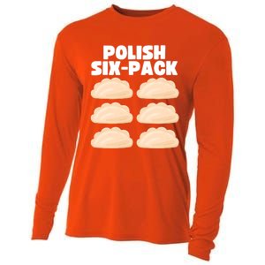 Funny Polish Food Polish Sixgiftpack Pierogi Gift Cooling Performance Long Sleeve Crew