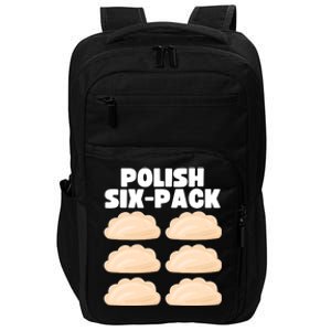 Funny Polish Food Polish Sixgiftpack Pierogi Gift Impact Tech Backpack