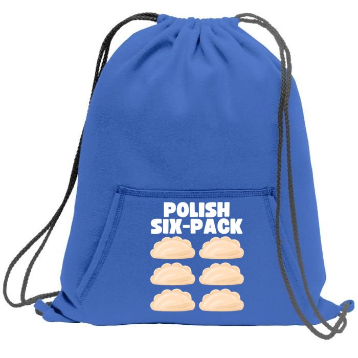 Funny Polish Food Polish Sixgiftpack Pierogi Gift Sweatshirt Cinch Pack Bag