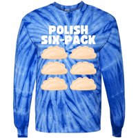 Funny Polish Food Polish Sixgiftpack Pierogi Gift Tie-Dye Long Sleeve Shirt