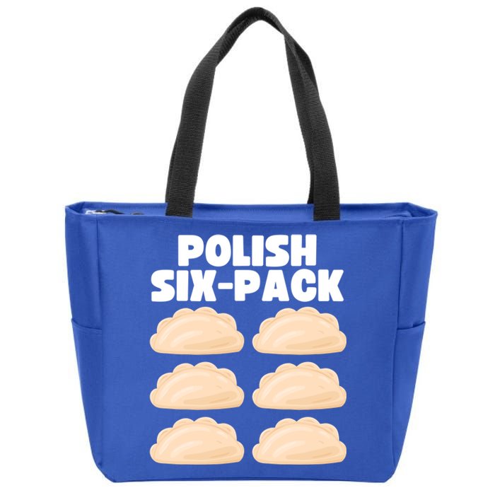 Funny Polish Food Polish Sixgiftpack Pierogi Gift Zip Tote Bag