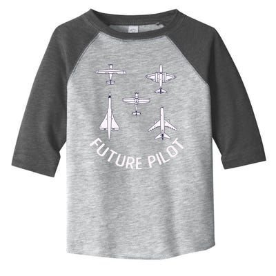 Future Pilot Fighter Jet Aircraft Airplane Plane Toddler Fine Jersey T-Shirt