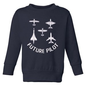 Future Pilot Fighter Jet Aircraft Airplane Plane Toddler Sweatshirt