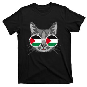 Free Palestine Flag Palestinian Cat Gaza T-Shirt