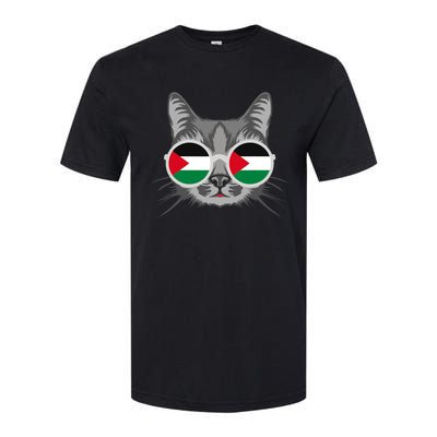 Free Palestine Flag Palestinian Cat Gaza Softstyle® CVC T-Shirt