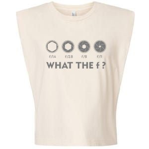 Funny Photography F Stop Lens Camera Lover Photographer Gift Garment-Dyed Women's Muscle Tee