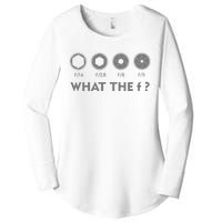 Funny Photography F Stop Lens Camera Lover Photographer Gift Women's Perfect Tri Tunic Long Sleeve Shirt