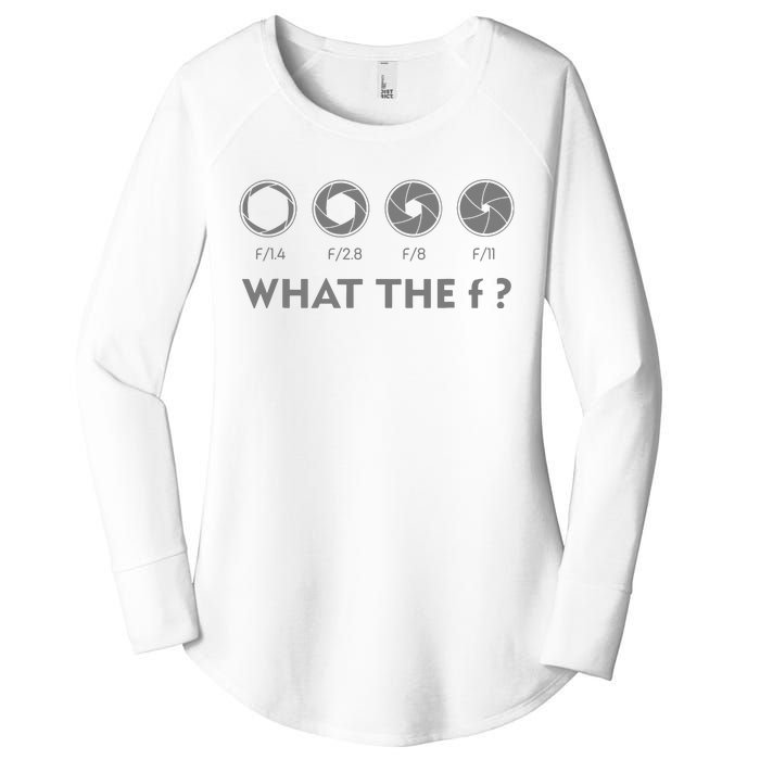 Funny Photography F Stop Lens Camera Lover Photographer Gift Women's Perfect Tri Tunic Long Sleeve Shirt