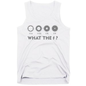 Funny Photography F Stop Lens Camera Lover Photographer Gift Tank Top