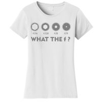 Funny Photography F Stop Lens Camera Lover Photographer Gift Women's T-Shirt