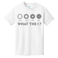 Funny Photography F Stop Lens Camera Lover Photographer Gift Kids T-Shirt