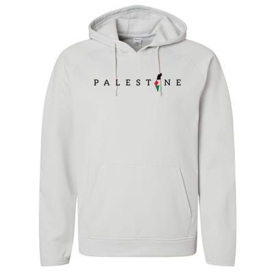 Free Palestine Performance Fleece Hoodie