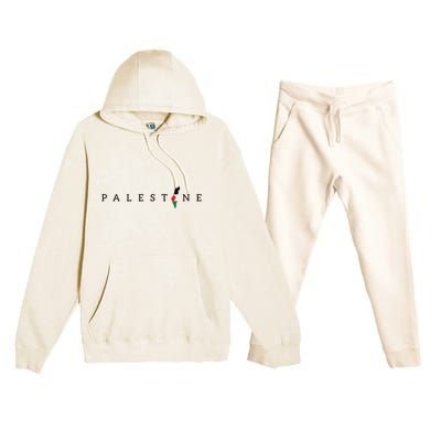 Free Palestine Premium Hooded Sweatsuit Set