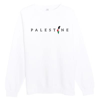 Free Palestine Premium Crewneck Sweatshirt