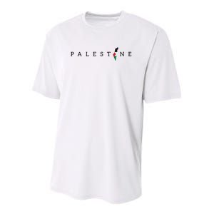 Free Palestine Youth Performance Sprint T-Shirt