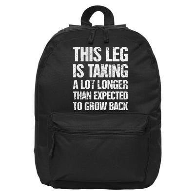 Funny Present For Leg Ampu 16 in Basic Backpack