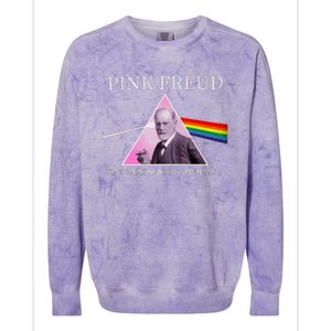 Funny Psychology Freud Pink Dark Side Of The Mom Freudia 1 Colorblast Crewneck Sweatshirt