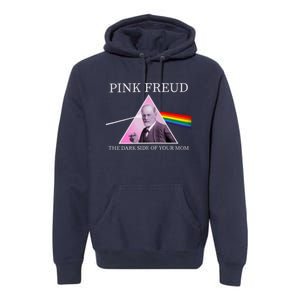 Funny Psychology Freud Pink Dark Side Of The Mom Freudia 1 Premium Hoodie