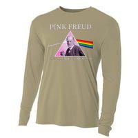 Funny Psychology Freud Pink Dark Side Of The Mom Freudia 1 Cooling Performance Long Sleeve Crew