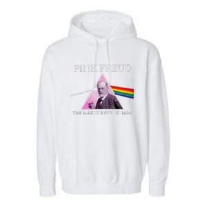 Funny Psychology Freud Pink Dark Side Of The Mom Freudia 1 Garment-Dyed Fleece Hoodie